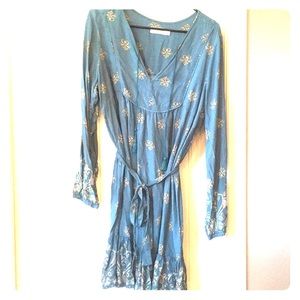 Blue Fleur de Lis Dress
